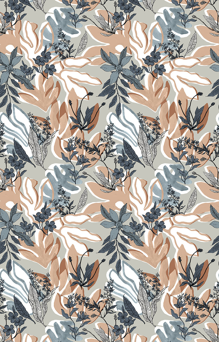 Papier peint panoramique Aquatic Flowers