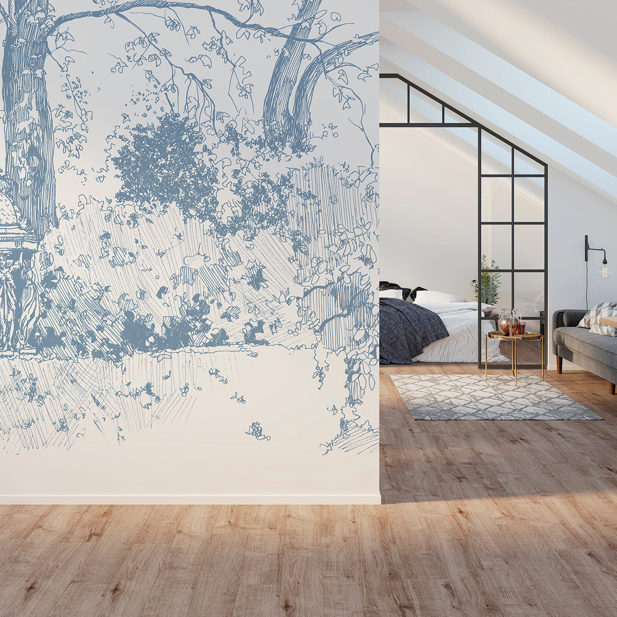 Panoramic wallpaper Jardin des Plantes