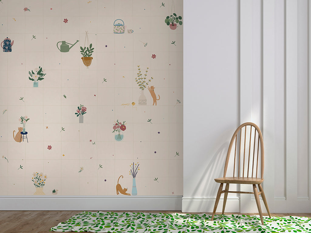 Panoramic wallpaper Small Bouquets