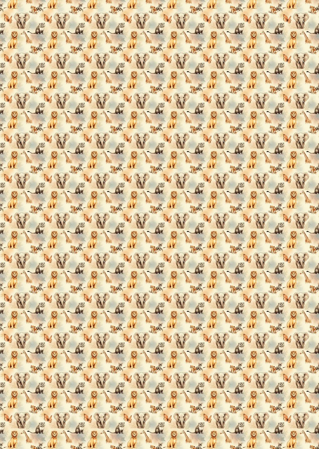 Papier peint - Animaux de la savane