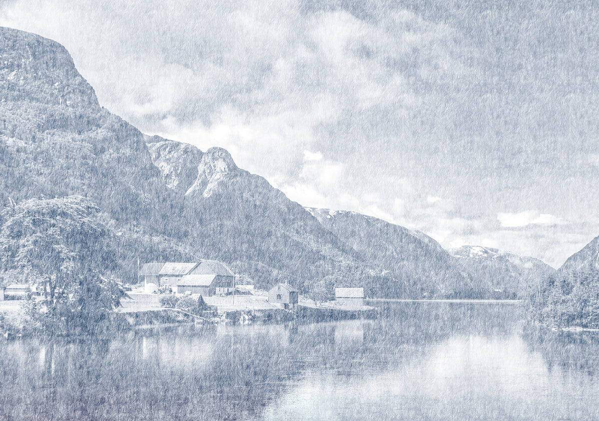 Papier peint panoramique Norvège marine