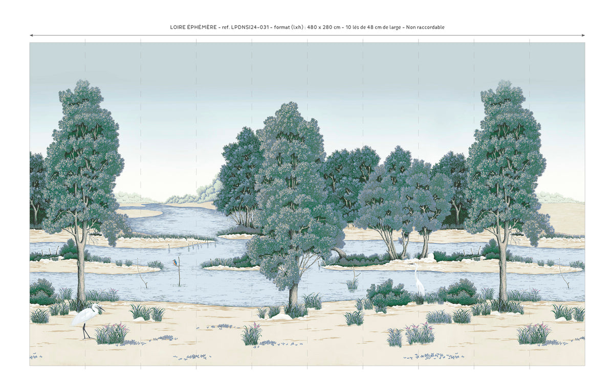 Papier peint panoramique Loire éphémère XL